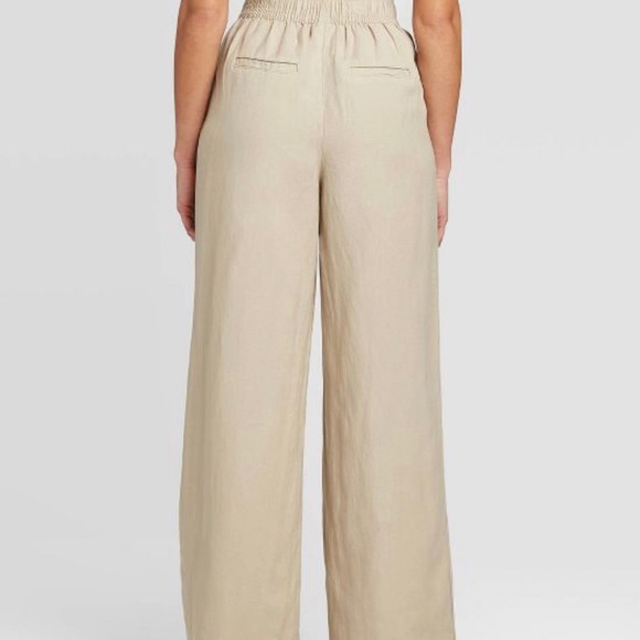 🔴SOLD🔴A New Day Tan Wide Leg Pull-On Pants - Picture 12 of 15